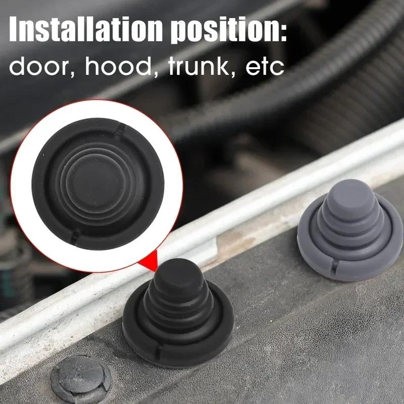 40-1PCS Car Door Shock Absorber Cushion Silicone Gasket Trunk Sound Insulation Pad Thickening Shockproof Latch Accessories