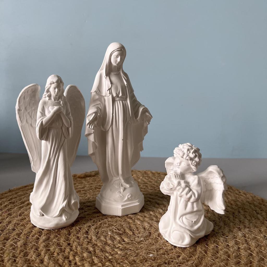 Virgin Mary Virgin Mary Plaster Mold Blessing Mold Angel Ornament Mold For Candle Making Gift Art