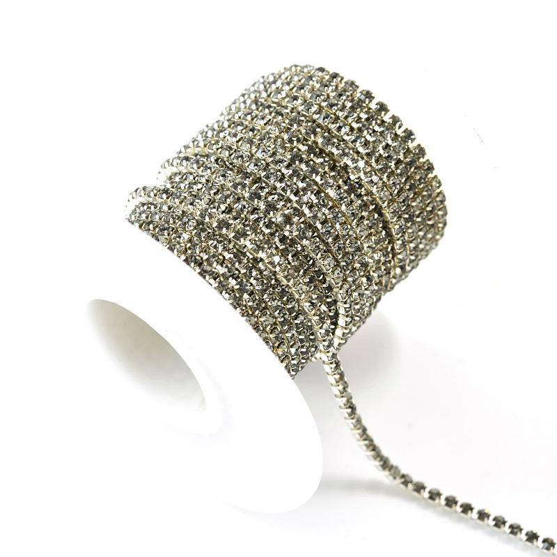 Crystal Rhinestone Chain, Glass Dense Claw Chain, Clothing Accessories Diy Wedding Accessories, Decorative Accessories
