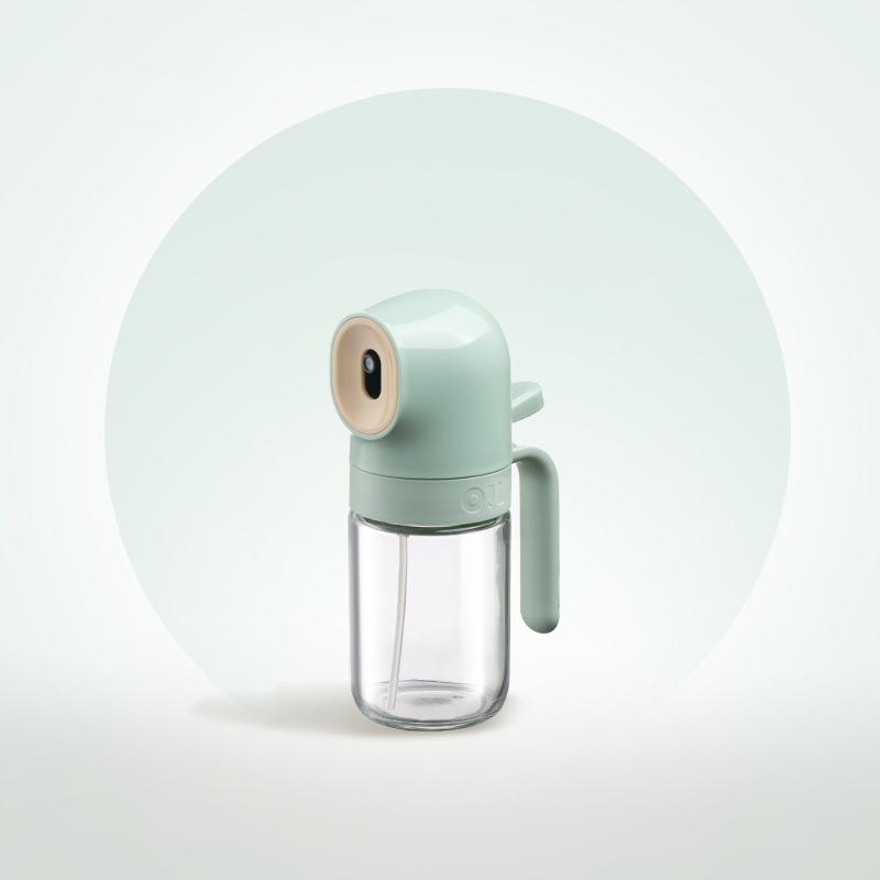 

180 мл стеклянный распылитель для кухонного домашнего хозяйства без подвешивания, герметичный распылитель для фритюрницы зелёный