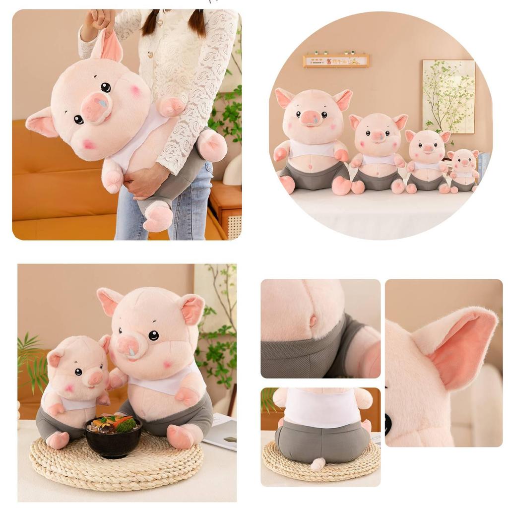 Adorable Plush Pig Toy Cute Stuffed Animal Pillow Soft And Cuddly Gift For Girls