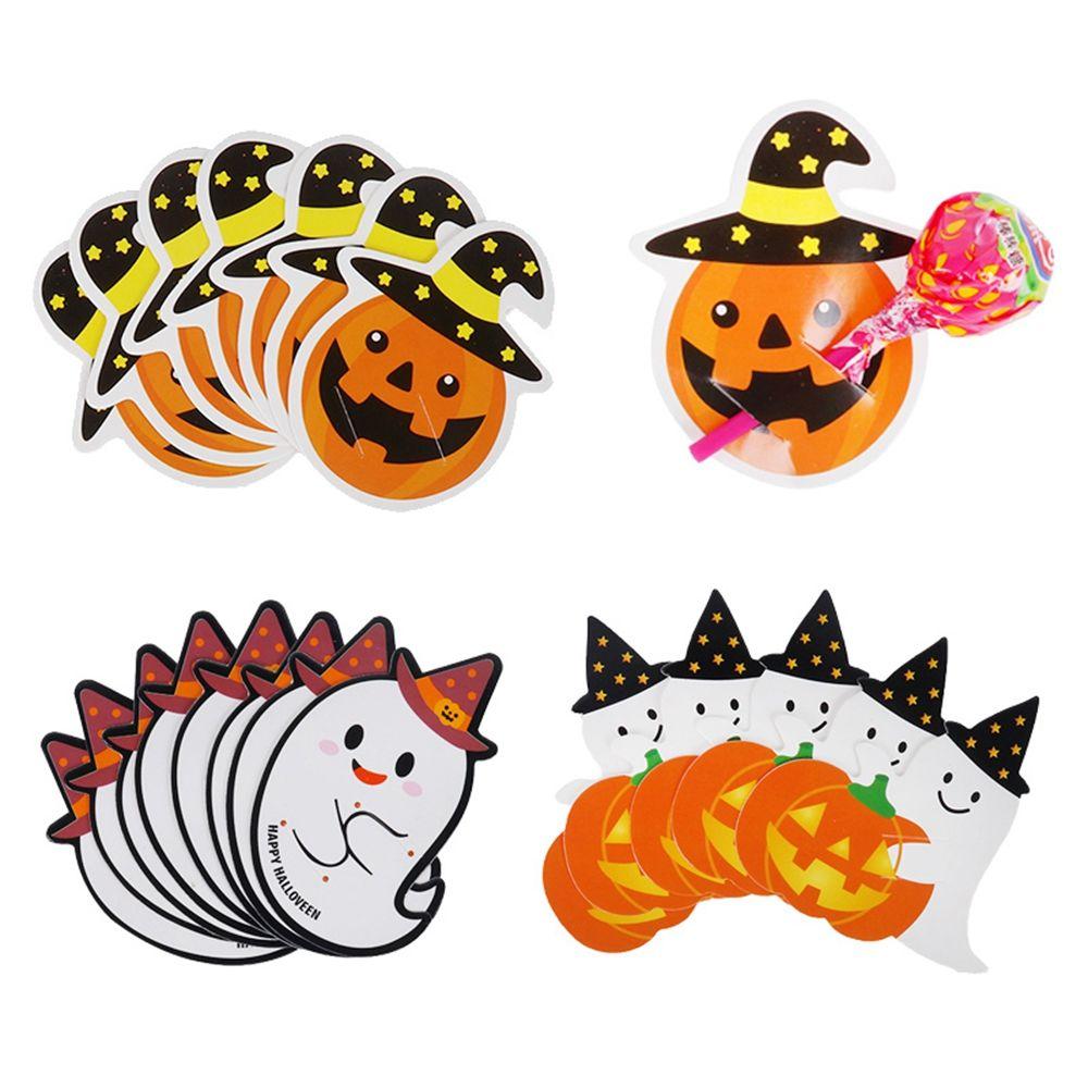 

Cards Children Day for Toddler Kids Gift Halloween Candy Decorations Lollipop Cards Party Supplies