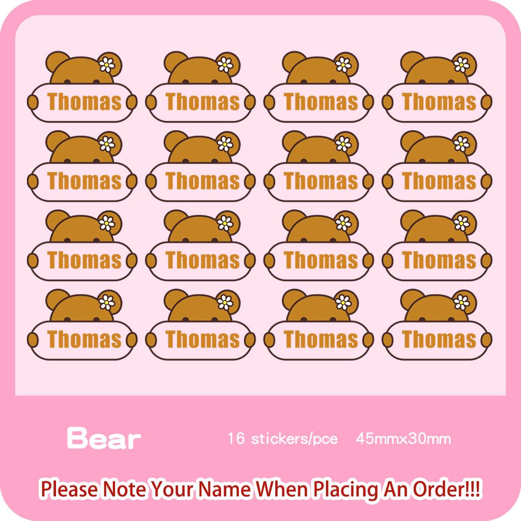 Custom Cartoon Iron On Name Sticker Heat Transfer Label Print On T-Shirt Hoodies Patches For Clothing Thermal Stickers Applique