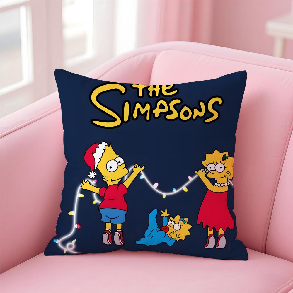 The Simpsons catoon cool TS Cushion Cover Comfortable Reversible Pillow Cover Ideal for Car Sofa Bedroom & Beyond