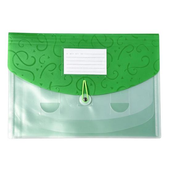 Expandable File Folder Document with Label Slot, Layered Design Waterproof PP Student Holder Envelope, Secure Rope Closure Organizer for Office
