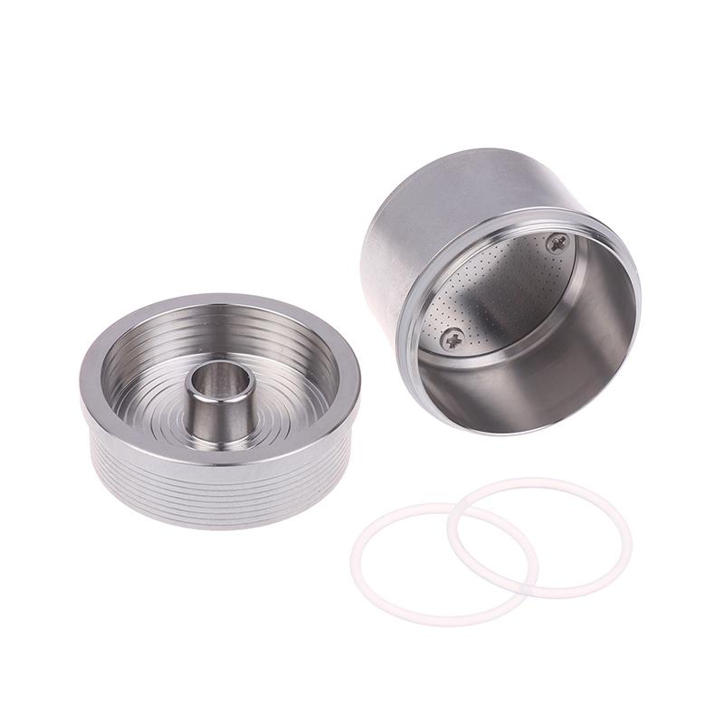 Icafilas Stainless Steel Reusable Illy Coffee Filter Tamper Set Refillable Capsules Pod Tamper For Illy X9 X8 X7.1 Y5 Y3 Y1.1