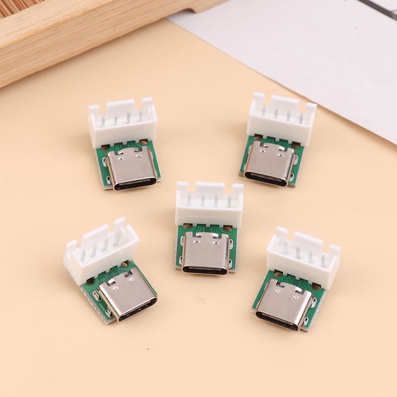 5Pcs Usb Adapter Board Typec16P To 2.54 Pin Terminal Upgrade Version With Holes For Fixation