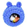 Bird Nest Hanging Bed for Cage Winter Warm House Plush Tent Parrot Snuggle Hideout for Sleeping Playing & Rest