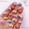 30pcs Mixed Resin Colorful Mini True Colored Candy Nail Art Flat Back Stone Applique DIY Christmas Charms Scrapbook Decor Crafts