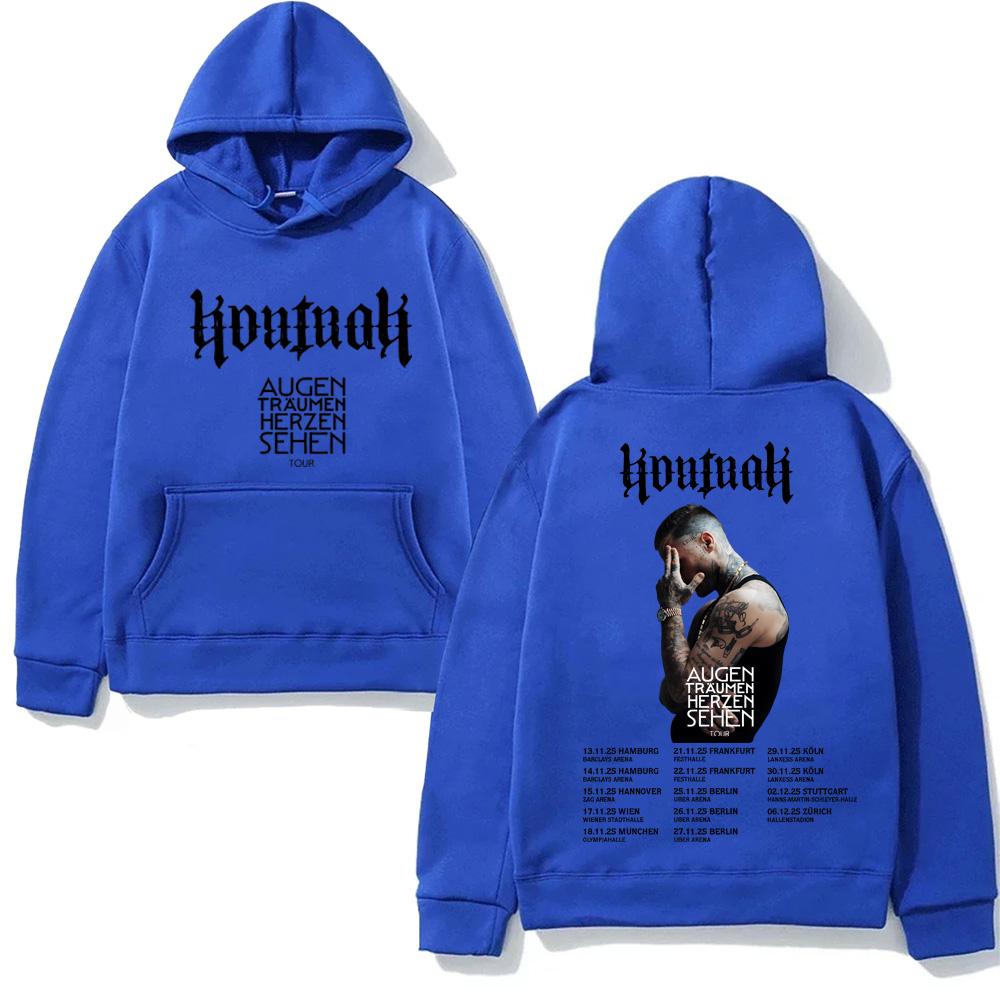 Kontra K NEW Hoodie Graphic Print Punk Sweatshirt AUGEN TRÄUMEN HERZEN SEHEN TOUR Popular Clothing Unisex Pullovers Oversized Y2k Hoodies