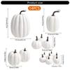 Halloween Artificial Pumpkins Set Of 14Pieces Durable User Friendly Materials For Tabletop Porch Decors