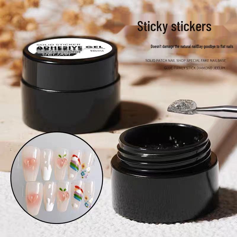 

Nail Tip Adhesive: Strong, Long-lasting Solid Gel for Press-on Nails and Nail Art