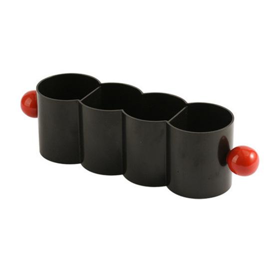 Desktop Storage Box Tubes Organizer Large Capacity 4 Compartments Multipurpose Fridge Storage Box Pen Makeup Brush Holder