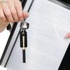 PU Pen Holder Retro Keychain Storage Sleeve Pouch Pen Protector Keyring For Badge Holder Or Neck Lanyard