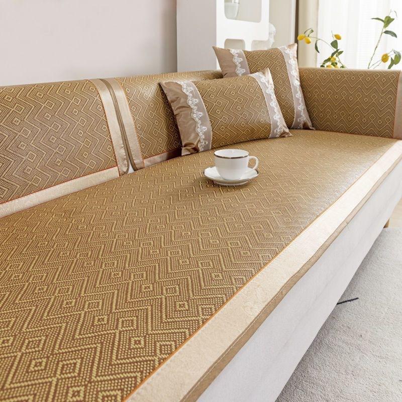 Rattan Sofa Cushion Summer Non-Slip Sofa Mat Cushion Sofa Cover Summer Cold Rattan Seat Cushion Cover