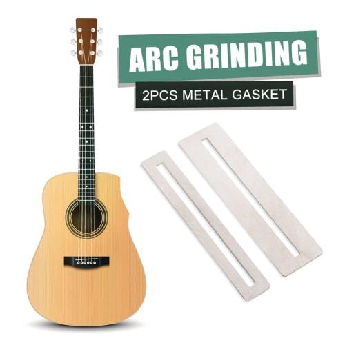 2pcs Guitar Fret Protector Metal Fingerboard Fretboard Guards Protective Grinding Gasket Tool for Electric Guitar Bass, Attractive and Fashionable