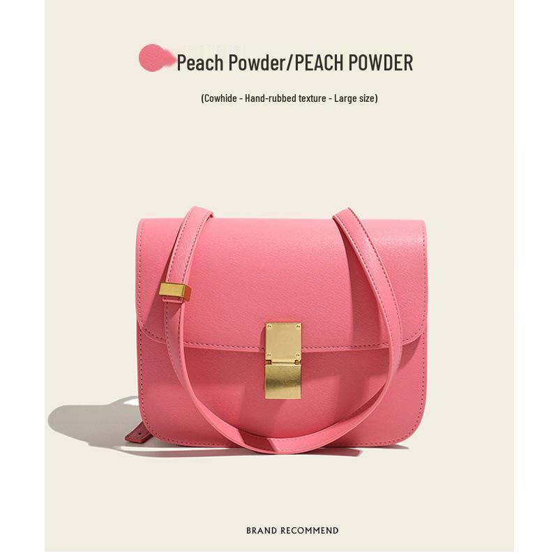 Borsa a Scatola Tofu in Vera Pelle Retrò 2025: Borsa a Tracolla Quadrata di Alta Gamma per Donna - Matrimonio & Moda
