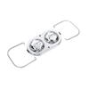 Chrome Brake Master Cylinder Cover Kit with Gaskets and Bails Replacement for Chevrolet Corvette 1967-1982, Polished Finish Reservoir Cap Accessory