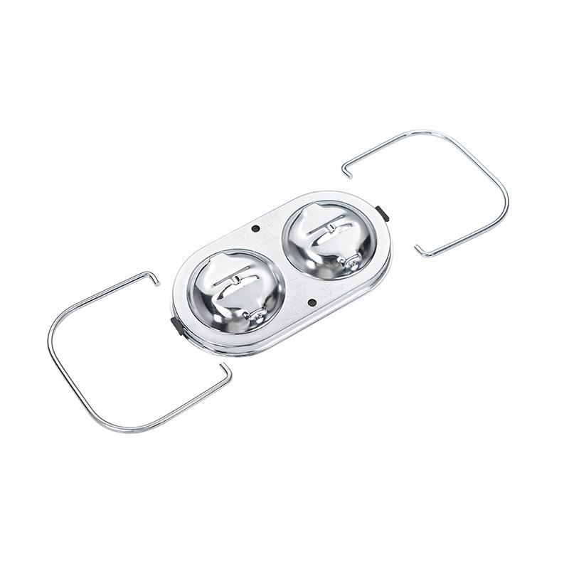 Chrome Brake Master Cylinder Cover Kit with Gaskets and Bails Replacement for Chevrolet Corvette 1967-1982, Polished Finish Reservoir Cap Accessory