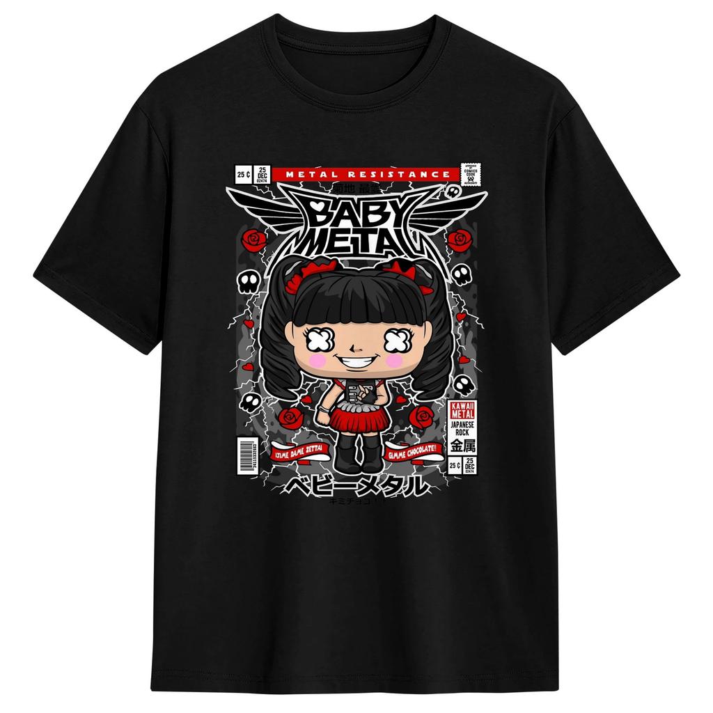 Babymetal World Tour 2026 TShirts for Unisex Novelty 100 Cotton Tees O Neck Short Sleeve T Shirt Original Clothes