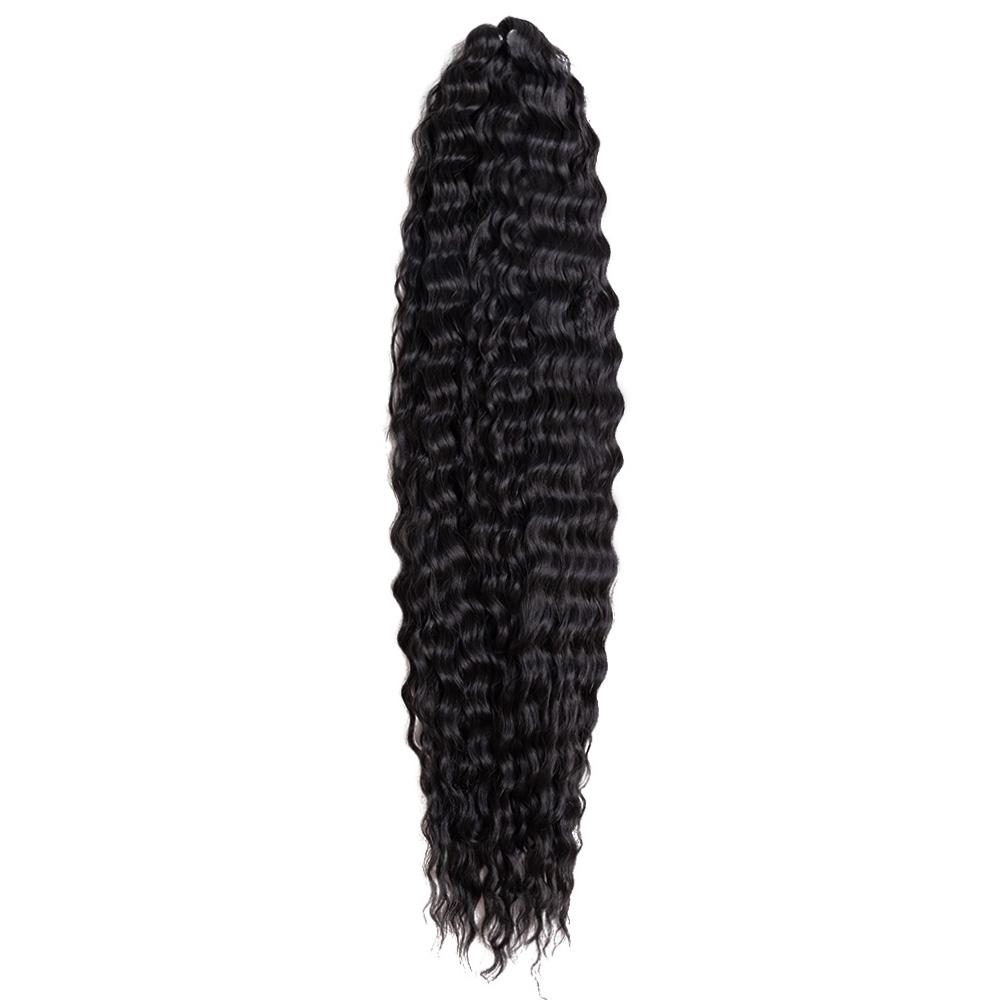 Lockiges Tiefwellen-Haar Weiches Synthetisches Lockiges Twist-Häkel-Futura-Zopf-Ariel Anna Jessica Brasilianische Glückliche Haarverlängerung