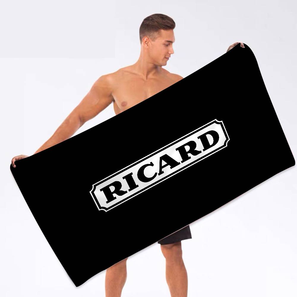 R-RicardS LOGO Microfiber Blanket Quick Drying Beach Towels Oversized Printing Super Absorbent Pool Towel Blanket