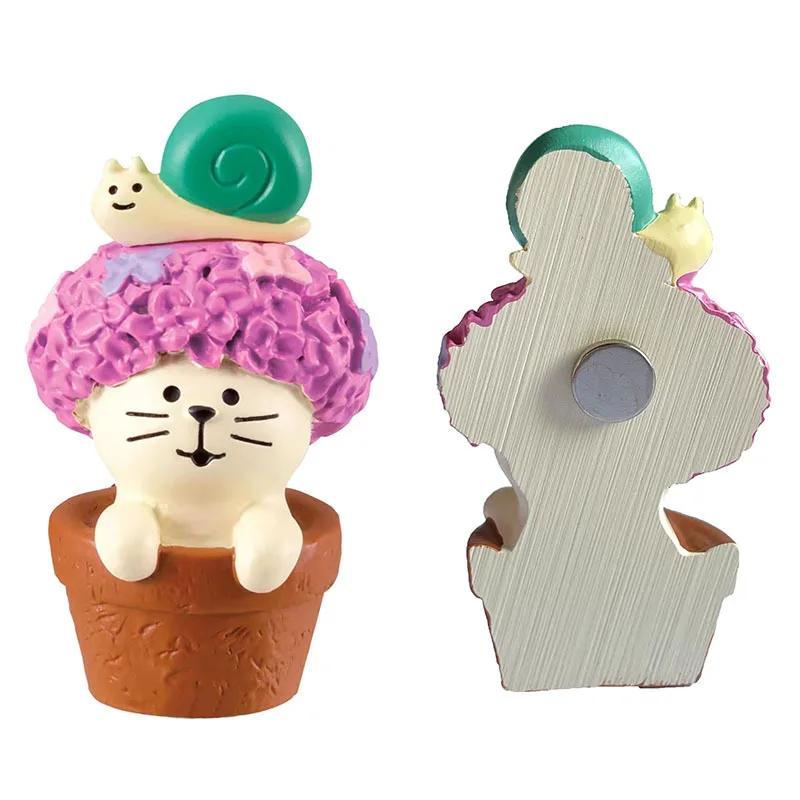 Resin Cute Cartoon Cat Fridge Magnetic Sticker Kawaii Zakka 3D Refrigerator Magnet Magnets Home Decoration Creative BirthdayGift