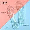1pair Transparent Silicone Insoles, Soft Comfortable Non-slip Insoles For High Heels And Sandals