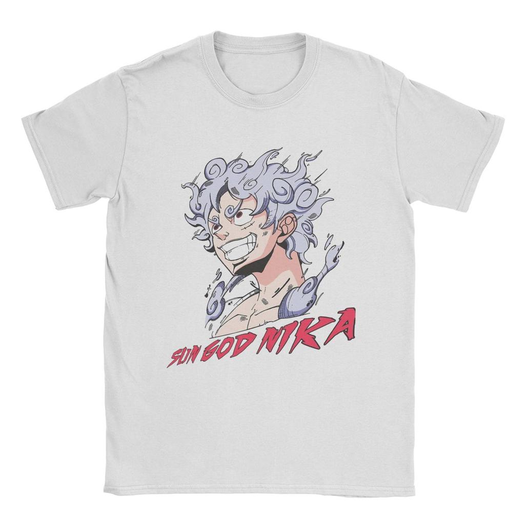 One Piece Luffy Wanted Bounty Nika Gear 5 4th Yonko TShirt Unisex Cotton Tops Funny Crewneck Short Sleeve