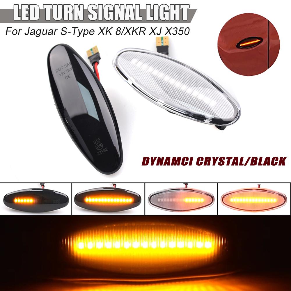 פנס סימון צד עבור JAGUAR XK8 S-Type XK 8/XKR XJ X350 LED דינמי איתות מהבהב