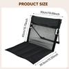 Camping Chair with Backrest Camp Seat Beach Cushion Lounge Foldable for Park Barbecue