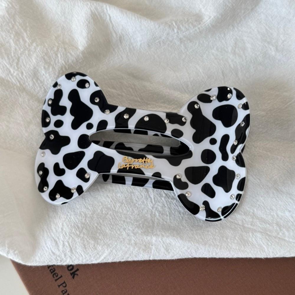 Rhinestone Flat Hair Claw Bone Shaped Hair Accessories Creative Hair Clip