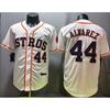 Houston Astros 44 Alvarez White Baseball Jersey Unisex Sportswear Fan Apparel Lightweight Performance Fit