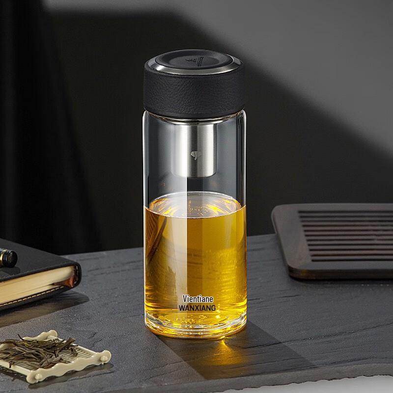 Vientiane Portable High Borosilicate Glass Water Bottle