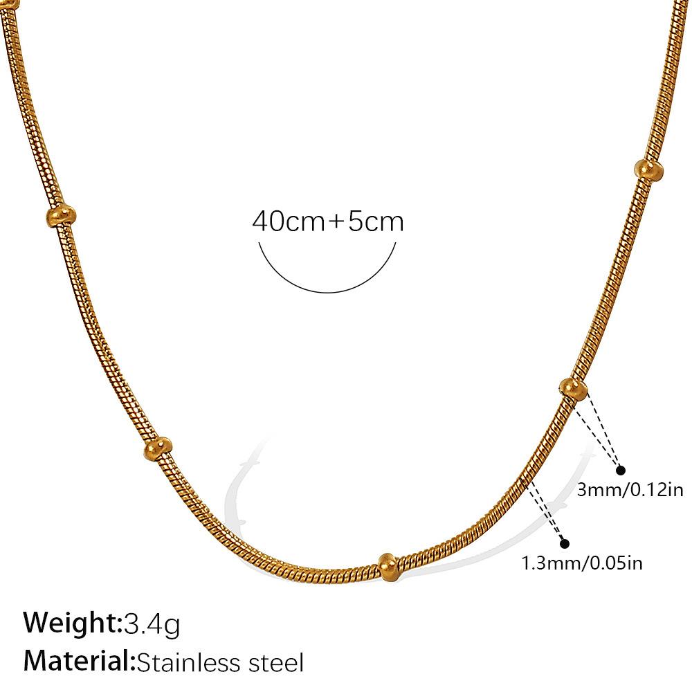 Vielseitig Und Vielfältig Kette Schlangenknochen Geprägt Kettenstil Halskette Verdrehte Kette Edelstahl Vergoldet Personalisiert Frau