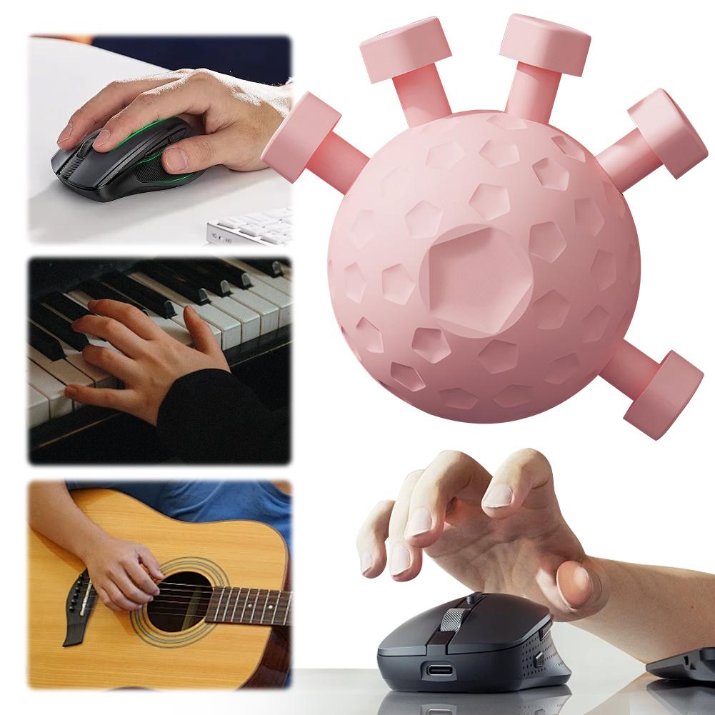 Finger Hand Strengthener Ergonomic Hand Ball Gripper Exerciser Anti Slip Finger Grip Strengthener for Musicians Athletes