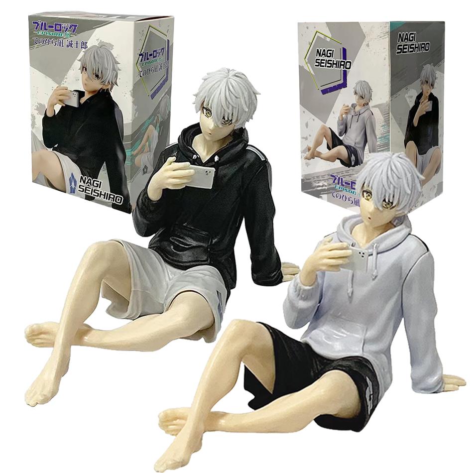 BLUE LOCK Nagi Seishiro Figurka Anime Białe Włosy Shinji Piłka Nożna Model Statua Kolekcjonerska Boże Narodzenie Prezent Dekoracje