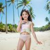 Set Costum de Baie din Trei Piese Sirena pentru Copii - Costum de Spectacol Bikini Printesa