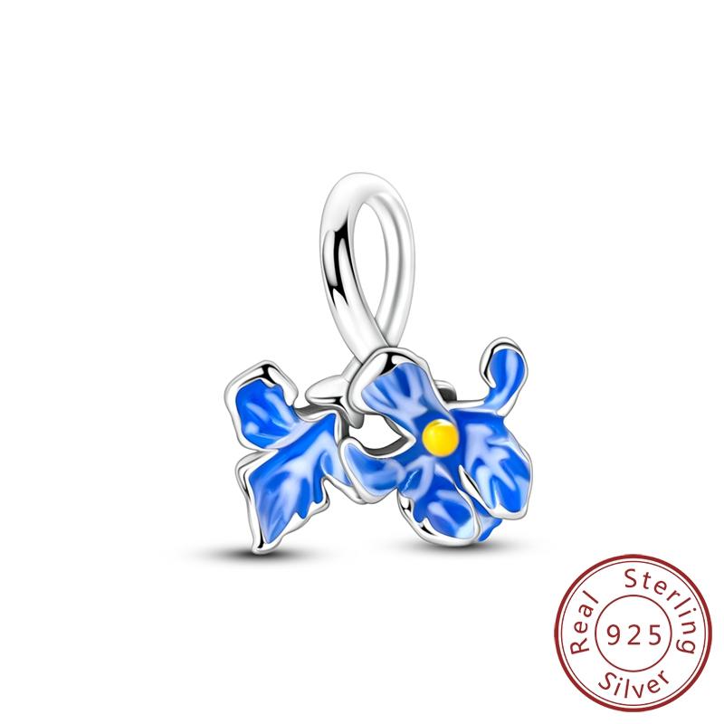 Original Charms Bead Copper Apple Skull Butterfly Flower Cat Starry Sky Charm Fit Bracelet Pendant Diy Jewelry Gift