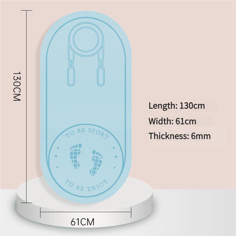 Saltea de sărit coarda TPE extra groasă pentru fitness interior, pad de exerciții antiderapant silențios cu absorbție de șoc pentru protecția podelei sălii de sport de acasă