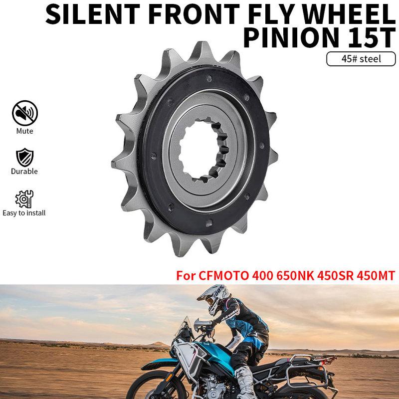 Motorcycles Front Sprocket Chain Wheel Front Fly Wheel Pinion 15T For CFMOTO 450MT Small Silent Durable Motorcycle Parts