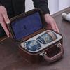 Travel tea set, gifts, Kung Fu outdoor carry-on small express cup, one pot and three cups set, business national tide style