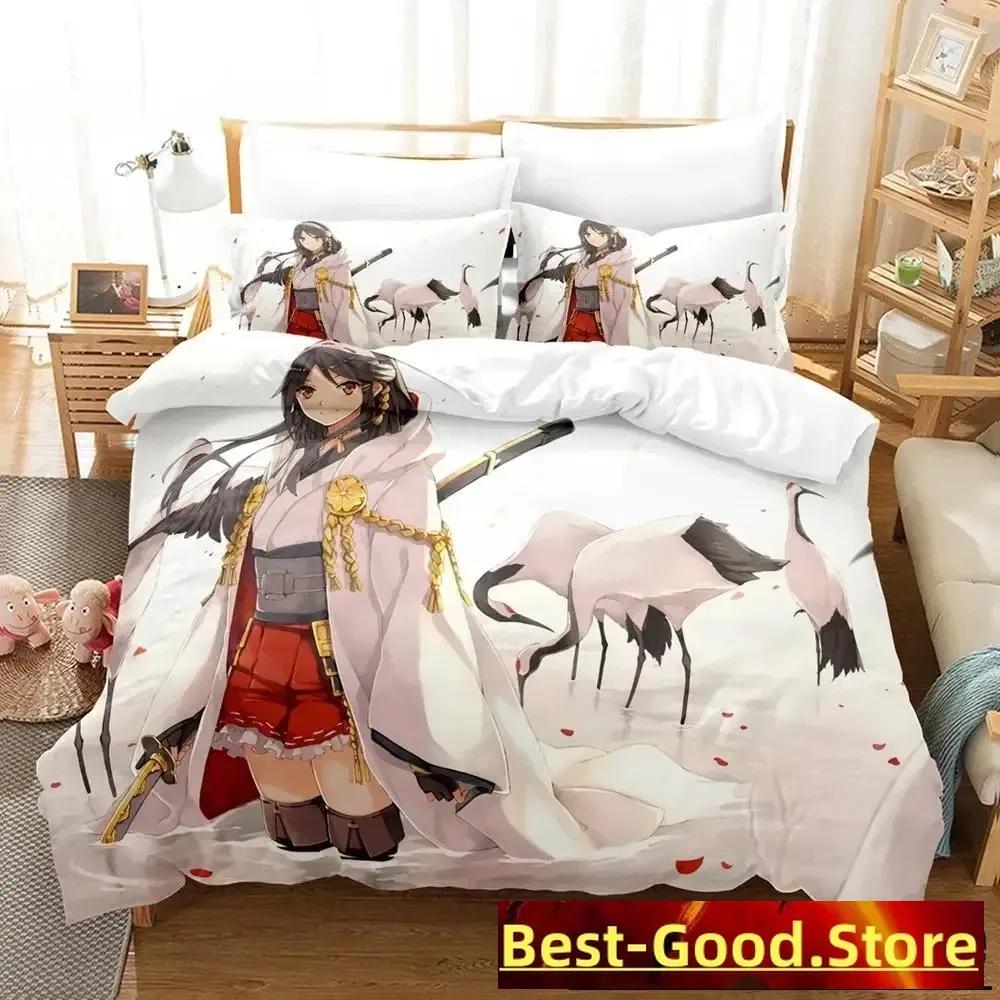 Anime Kantai Collection Bedding Set Single Twin Full Queen King Size Bed Set Adult Kid Bedroom Duvet Cover Bed Sheet Set