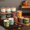 Creative Ceramic Seasoning Jar Set Kitchen Spices Seasoning Storage Jar Salt Pepper Organizer Nordic Household Seasoning Tools