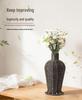 High-Grade Imitation Rattan Woven Vase for Dried Flowers - Elegant Living Room and Desktop Ornament