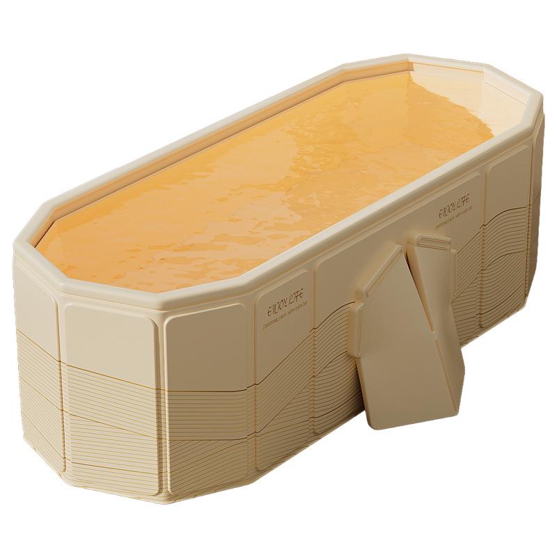 Foldable Full Body Bath Tub for Adults & Couples - Compact Household Bath Basin & Children's Sitz Bath