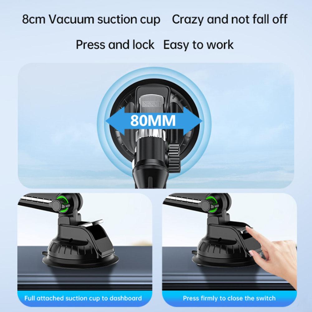 Car Tablet/Folding Screen Universal Phone Holder Adjustable Suction Cup Extension Tube Auto Dashboard Phone Tablet Mount