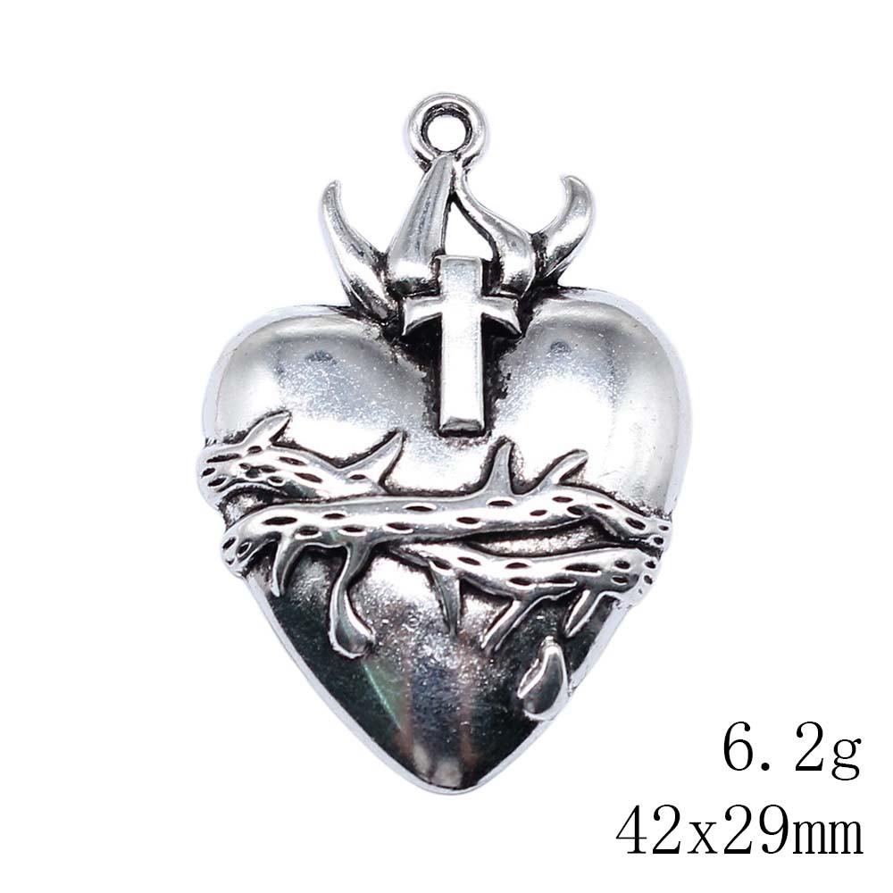 Christmas Decorations Charms Jewelry Gothic Style Peach Heart Charms Pendant Items Craft Pendants
