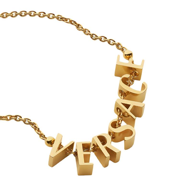 Versace Logo Decorated Metal Bracelet Women accessories Gold 1019924-1A00620