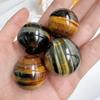 BlueYellow Tiger Eye Sphere 20-30mm Natural Quartz Crystal Ball for Home Decor, Jewelry Making & Crafts,Crystal Ball